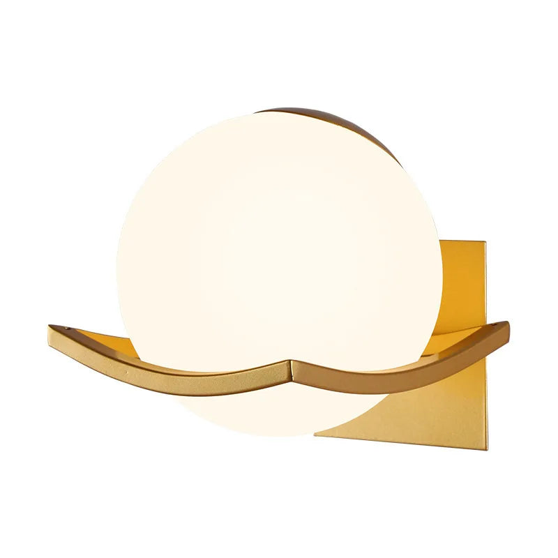 Makar Modern Glass Globe Wall Sconce | European Style Light Fixture