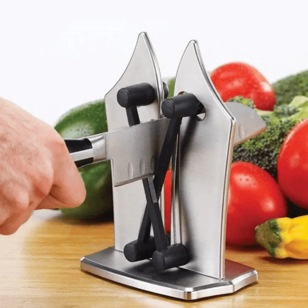 Manual Kitchen Knife Sharpener - Quick Blade Sharpening Tool