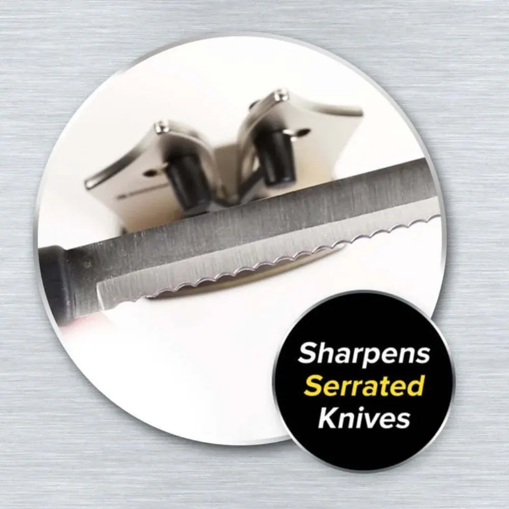 Manual Kitchen Knife Sharpener - Quick Blade Sharpening Tool