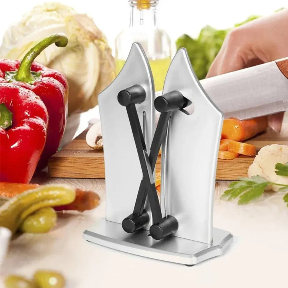 Manual Kitchen Knife Sharpener - Quick Blade Sharpening Tool