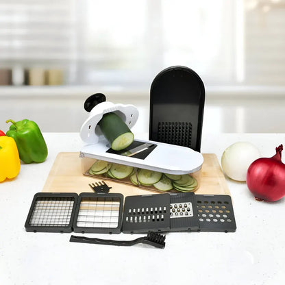 Manual Vegetable Cutter & Food Prep Chopper Set