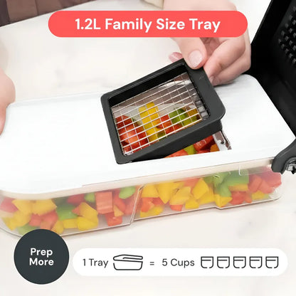 Manual Vegetable Cutter & Food Prep Chopper Set