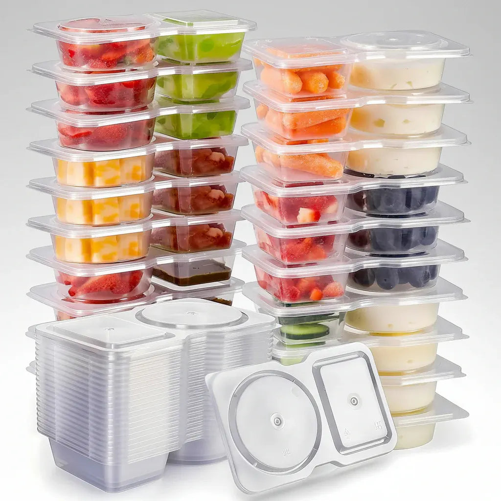 Meal Prep Food Storage Containers with Lids for Snacks
