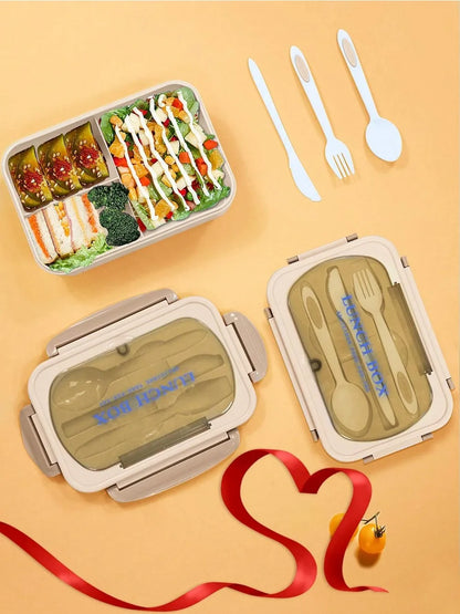 MealMate Bento Lunch Box with Utensils – 4-Compartment, Leak-Proof Design