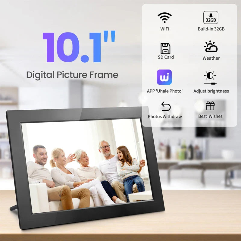 Memora WiFi Digital Photo Frame - IPS HD Touchscreen Display, 32GB Storage