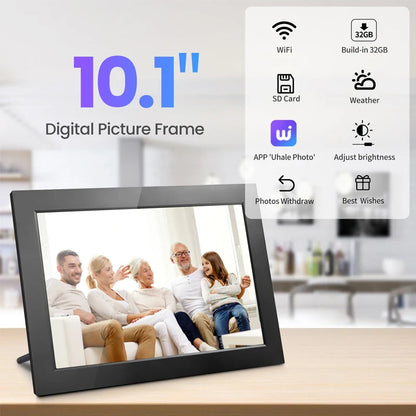 Memora WiFi Digital Photo Frame - IPS HD Touchscreen Display, 32GB Storage