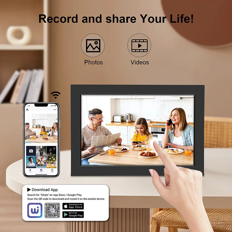 Memora WiFi Digital Photo Frame - IPS HD Touchscreen Display, 32GB Storage