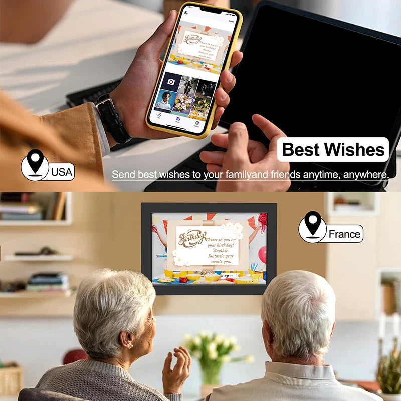 Memora WiFi Digital Photo Frame - IPS HD Touchscreen Display, 32GB Storage