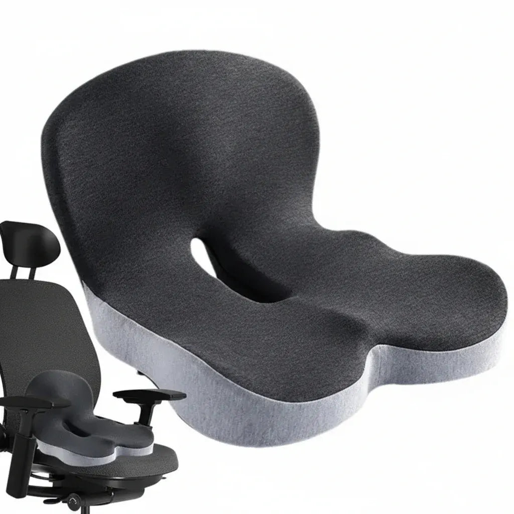 Memory Foam Chair Pad with Back Support Seat Cushion