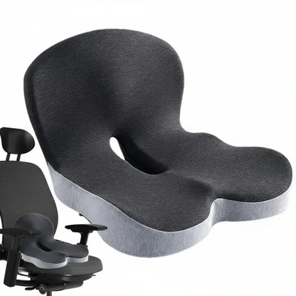 Memory Foam Chair Pad with Back Support Seat Cushion