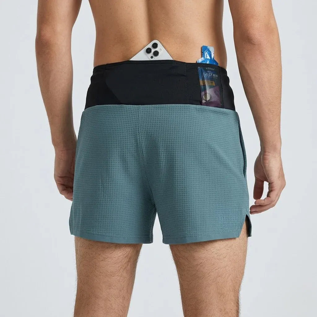 Men's Athletic Marathon Running Shorts with Pockets for Training