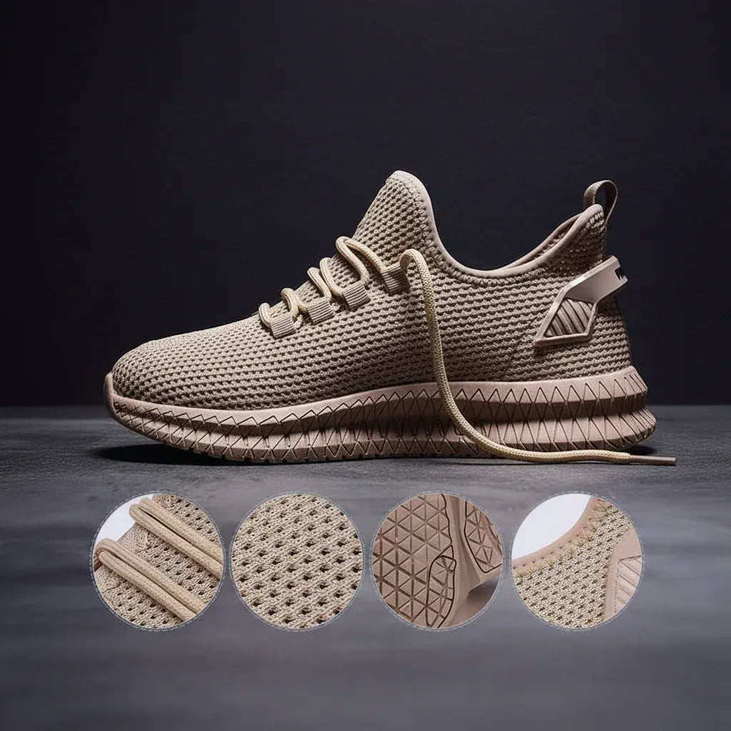 Men's Breathable Mesh Lightweight Sneakers for Running & Athletic Wear