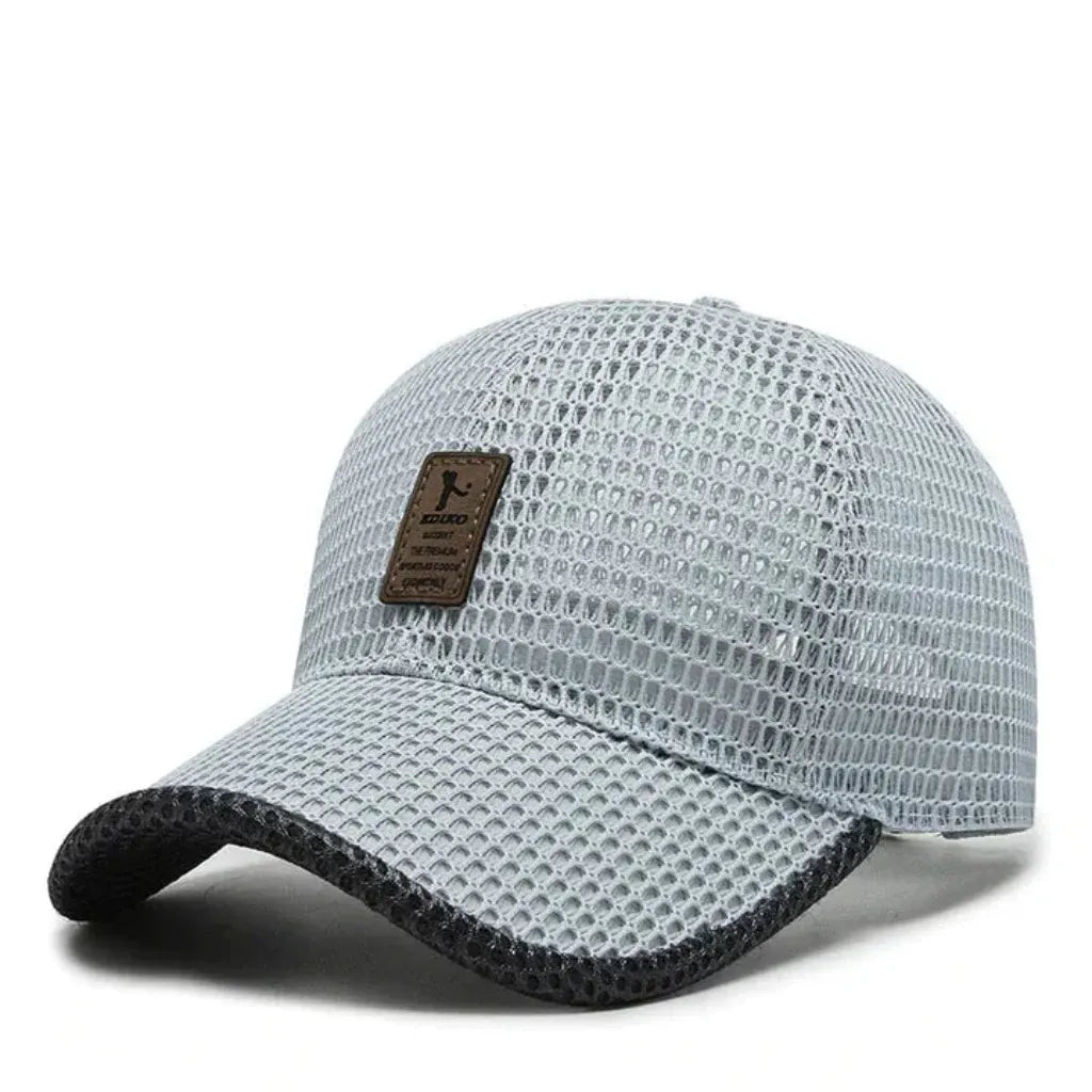 Men's Breathable Mesh Summer Cap for Outdoor Wear