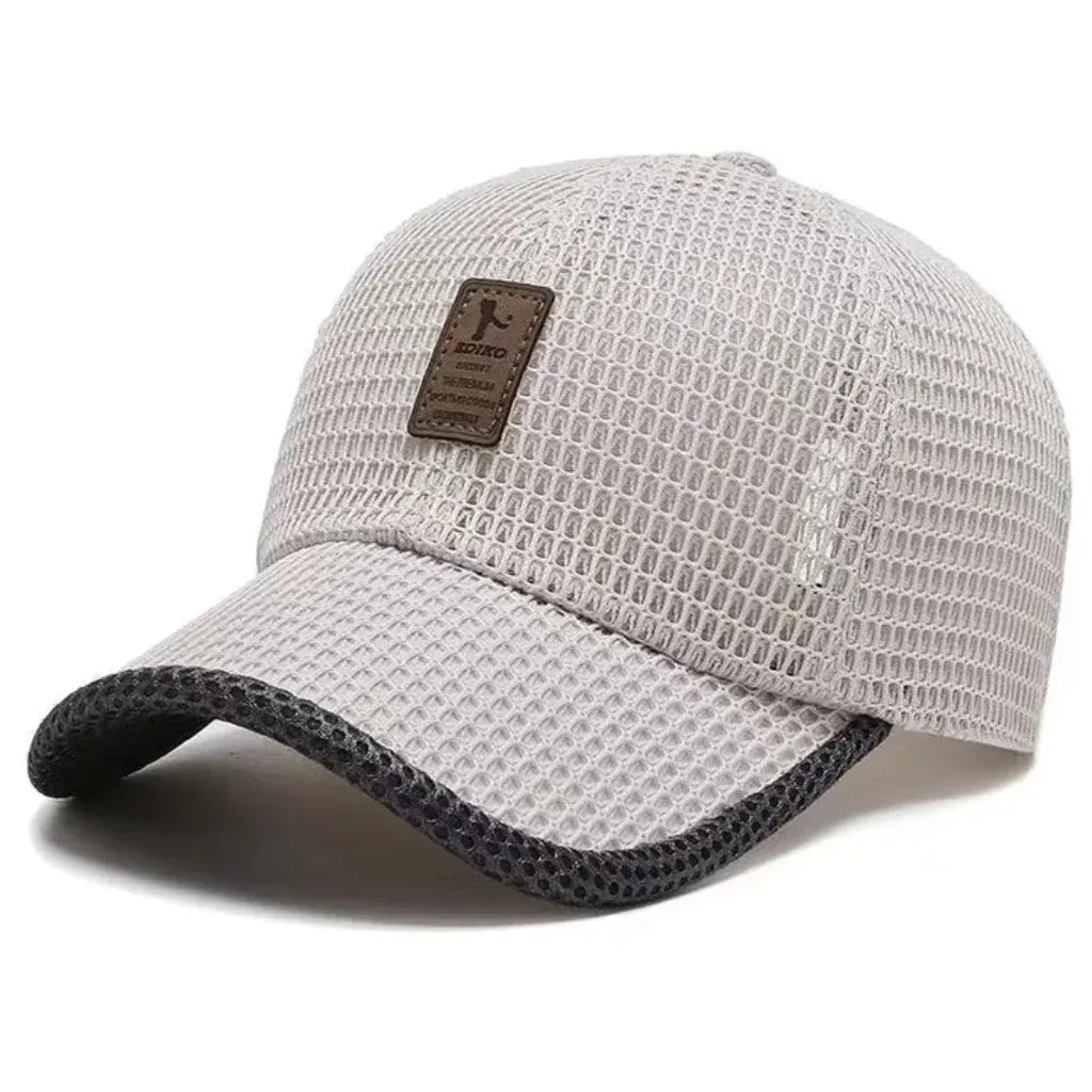 Men's Breathable Mesh Summer Cap for Outdoor Wear