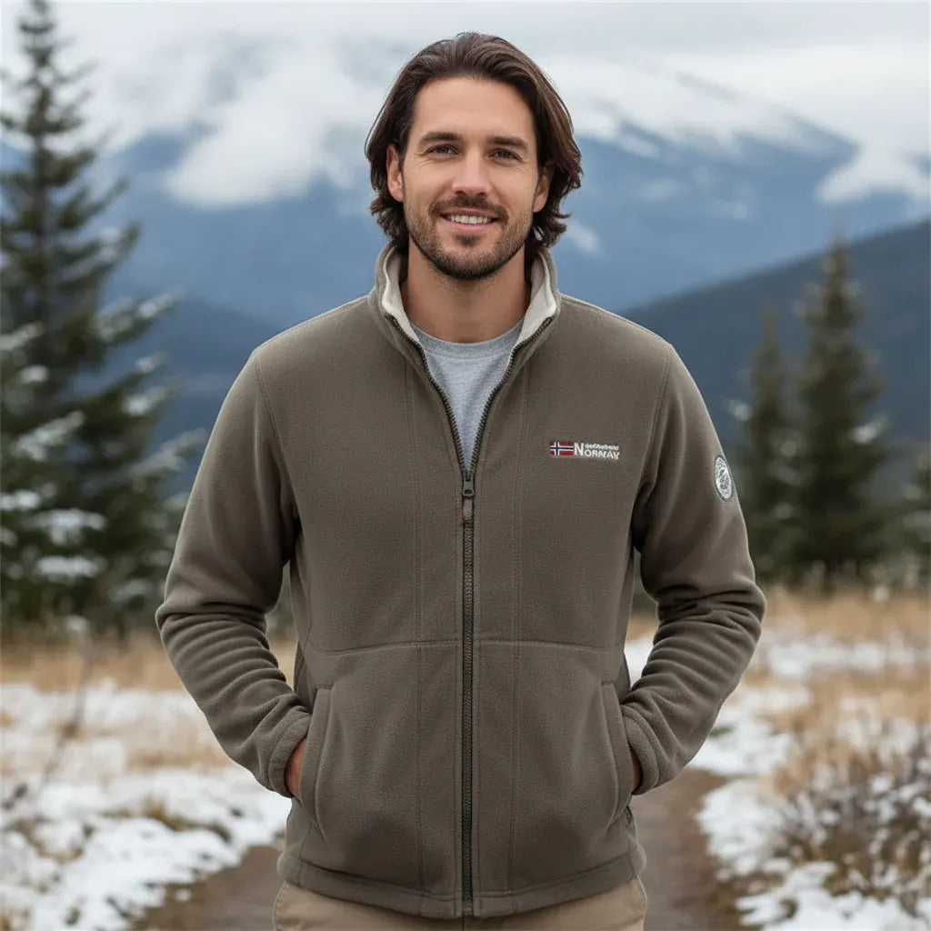 Men's Casual Zip-Up Jacket Comfortable Outerwear