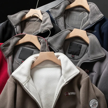Men's Casual Zip-Up Jacket Comfortable Outerwear