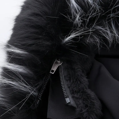 Men's Fleece-Lined Hooded Winter Coat for Cold Weather