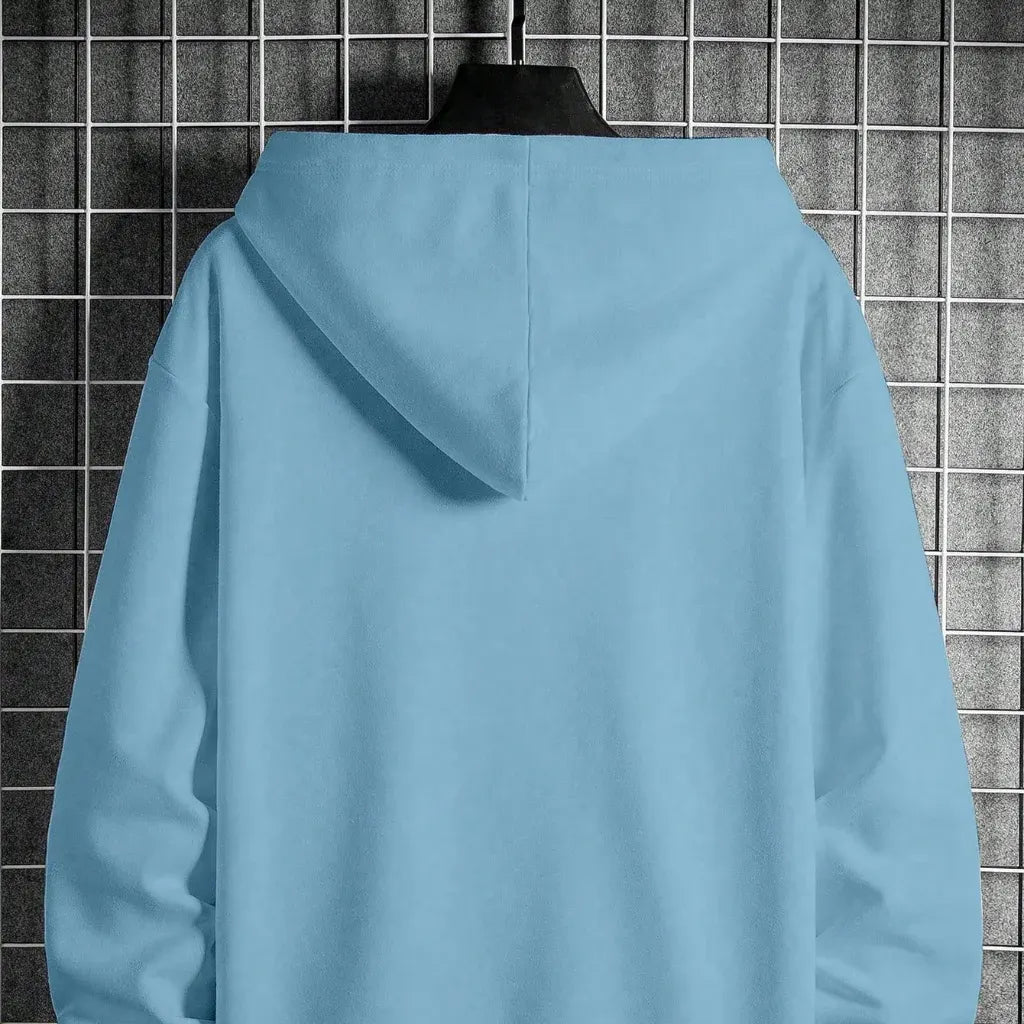 Men's Long Sleeve Oversized Casual Hoodie Sweatshirt