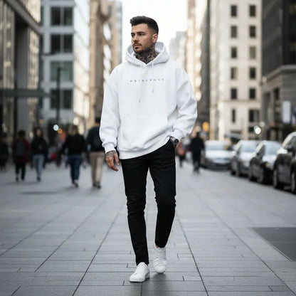 Men's Long Sleeve Oversized Casual Hoodie Sweatshirt