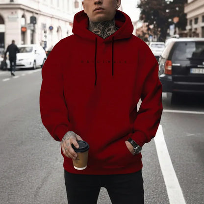 Men's Long Sleeve Oversized Casual Hoodie Sweatshirt