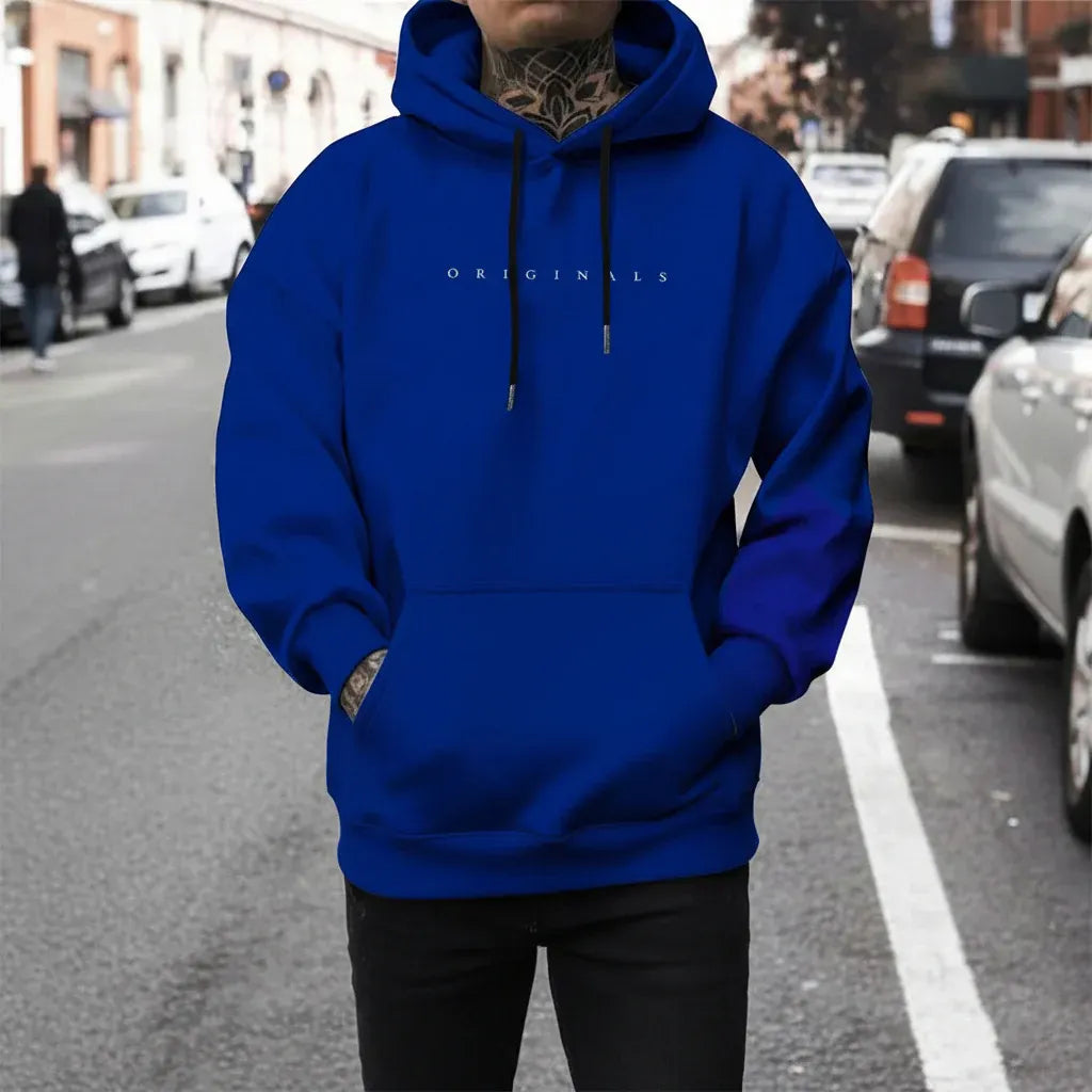 Men's Long Sleeve Oversized Casual Hoodie Sweatshirt