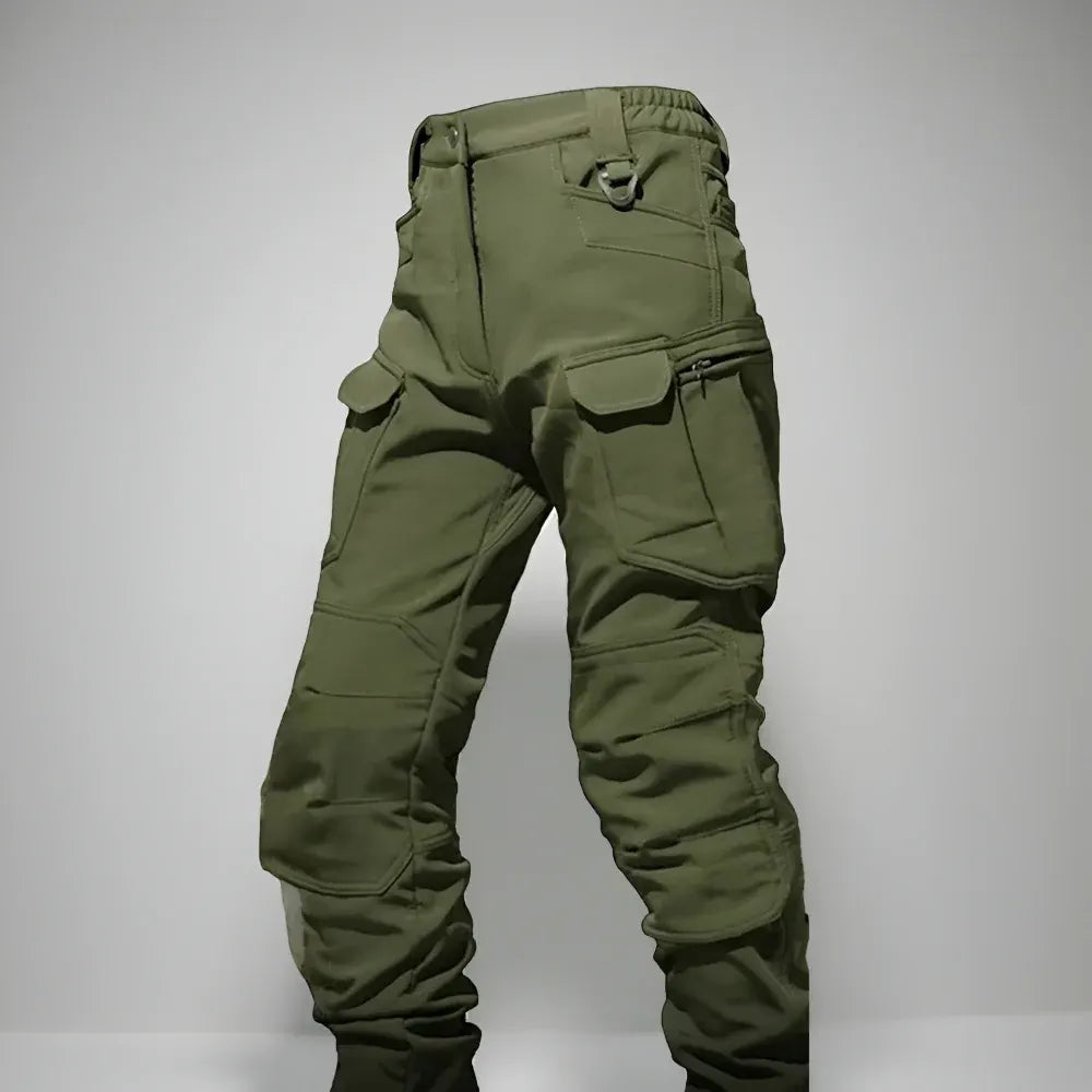 Men's Rugged Tactical Outdoor Hooded Jacket and Multi-Pocket Pants Set