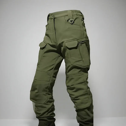 Men's Rugged Tactical Outdoor Hooded Jacket and Multi-Pocket Pants Set