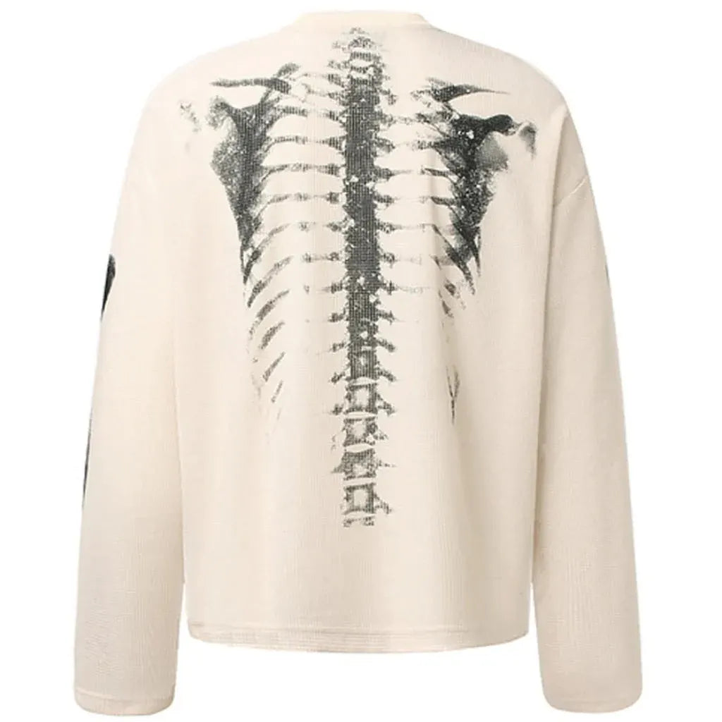 Men's Skeleton Print Halloween Costume T-Shirt