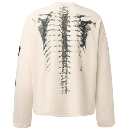 Men's Skeleton Print Halloween Costume T-Shirt