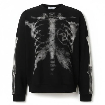 Men's Skeleton Print Halloween Costume T-Shirt