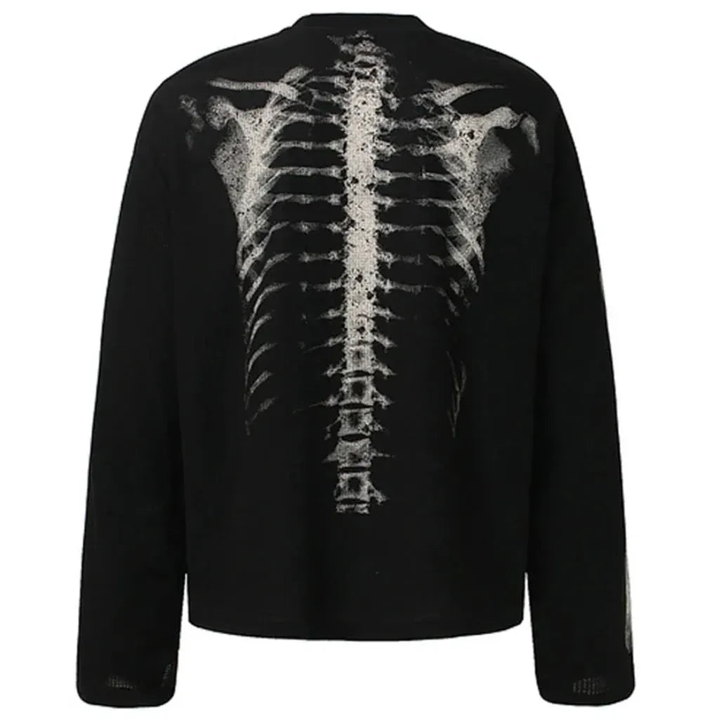 Men's Skeleton Print Halloween Costume T-Shirt