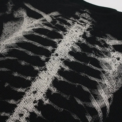 Men's Skeleton Print Halloween Costume T-Shirt