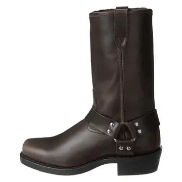 Men's Slip-On Harness Boots, Oil-Resistant Motorcycle Footwear
