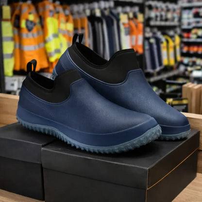 Men's Slip-On Work Shoes with Non-Slip Safety Sole