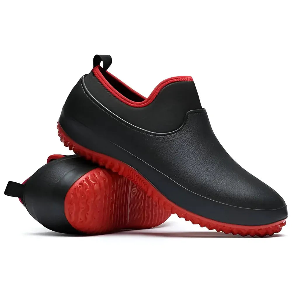 Men's Slip-On Work Shoes with Non-Slip Safety Sole
