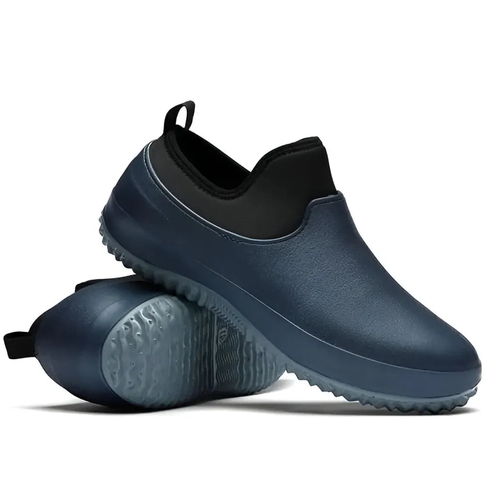 Men's Slip-On Work Shoes with Non-Slip Safety Sole