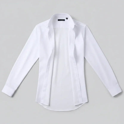 Men's Stretch Slim-Fit Long Sleeve Button-Up Dress Shirt
