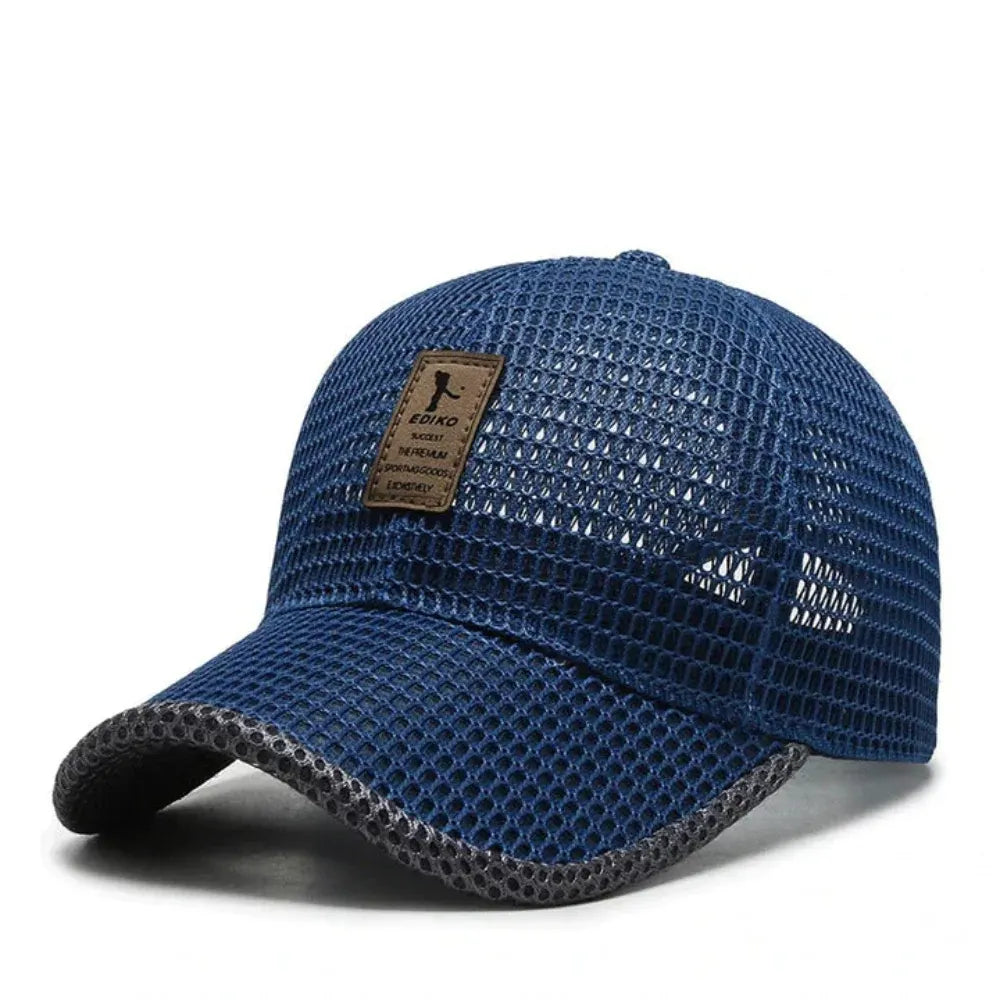 Men's UV-Protective Mesh Summer Hat for Outdoor Activities