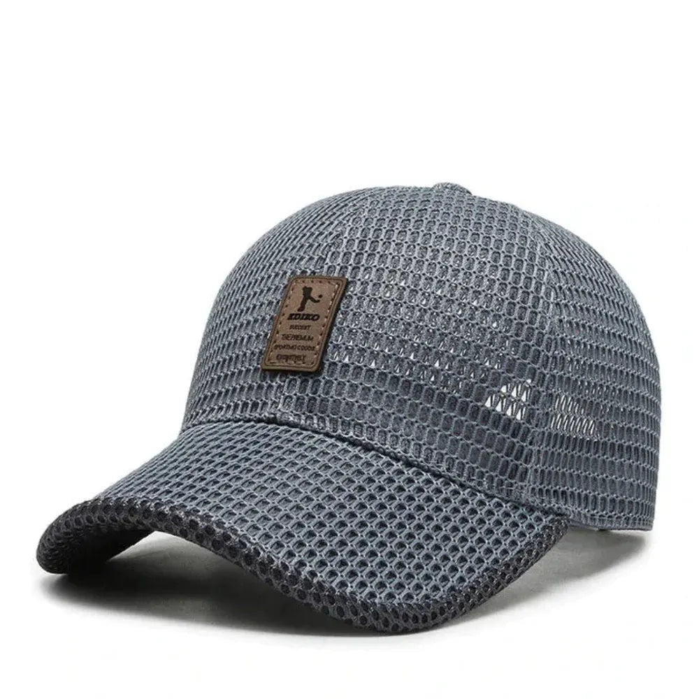 Men's UV-Protective Mesh Summer Hat for Outdoor Activities