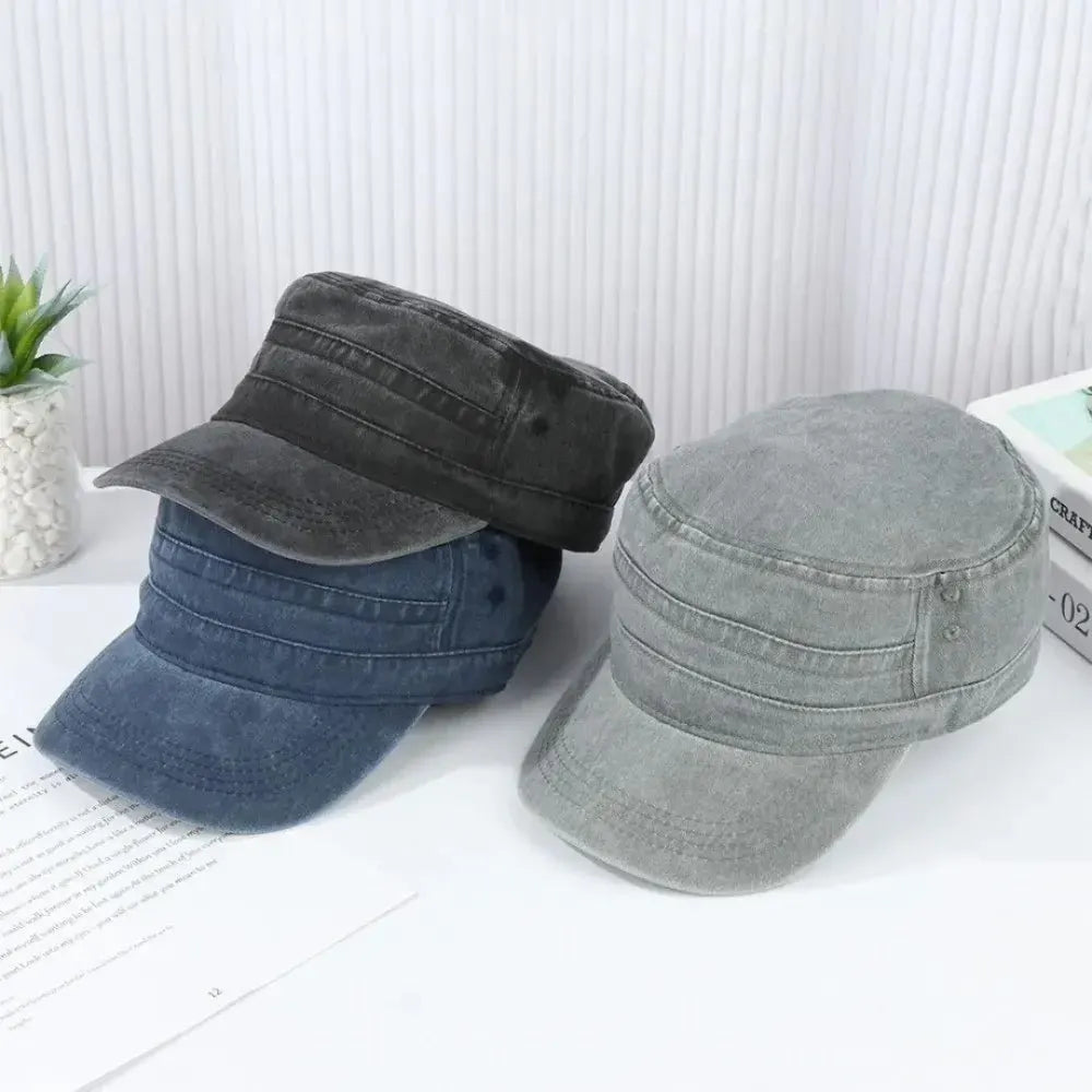 Men's Vintage Military-Style Fashion Cap