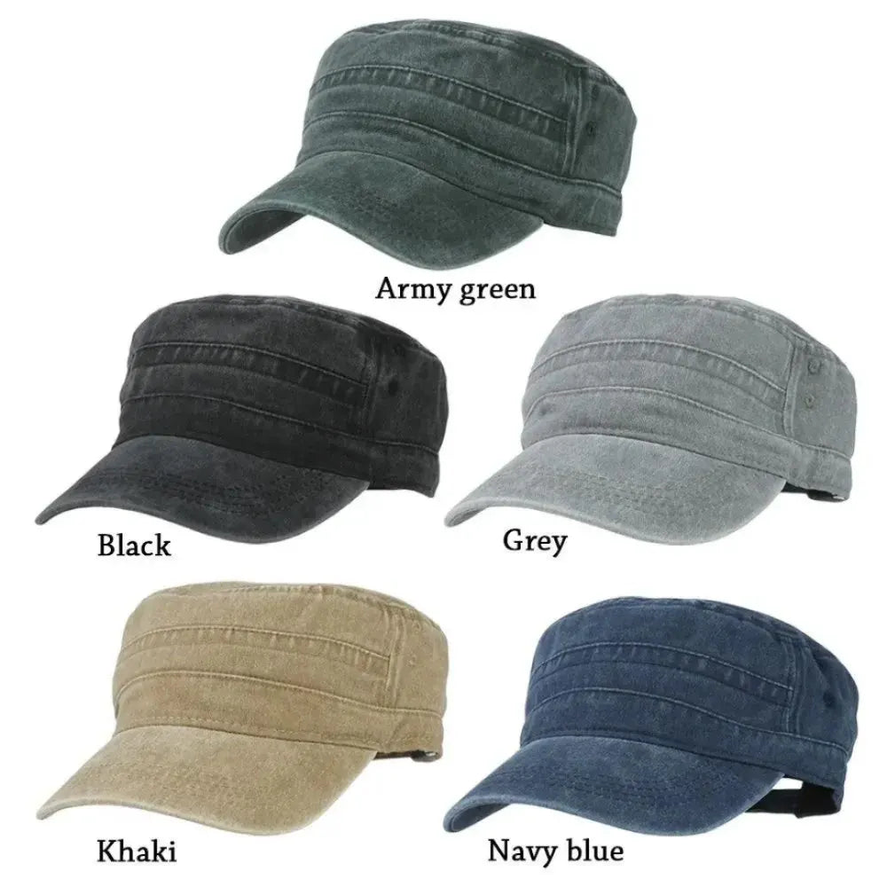 Men's Vintage Military-Style Fashion Cap
