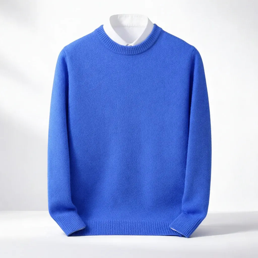 Men's Warm Winter Weather-Resistant Knit Pullover Sweater