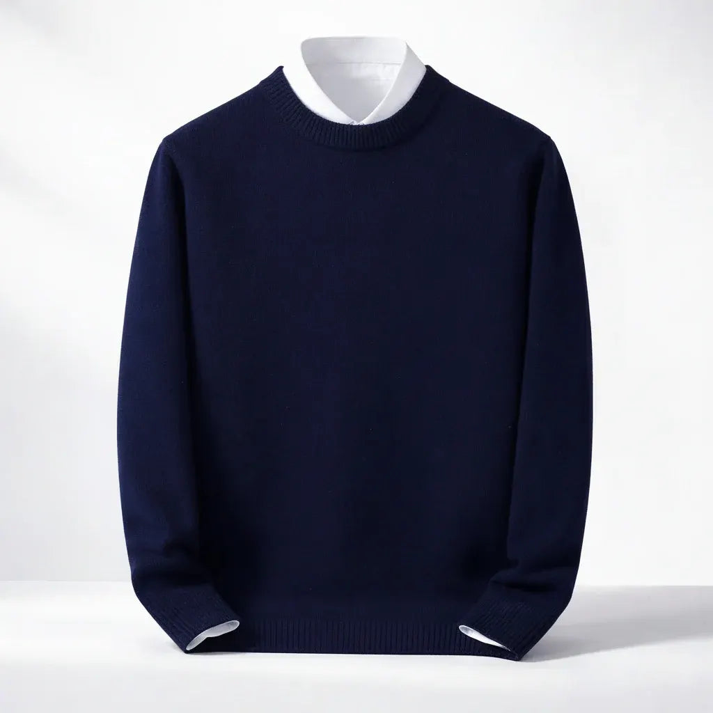 Men's Warm Winter Weather-Resistant Knit Pullover Sweater