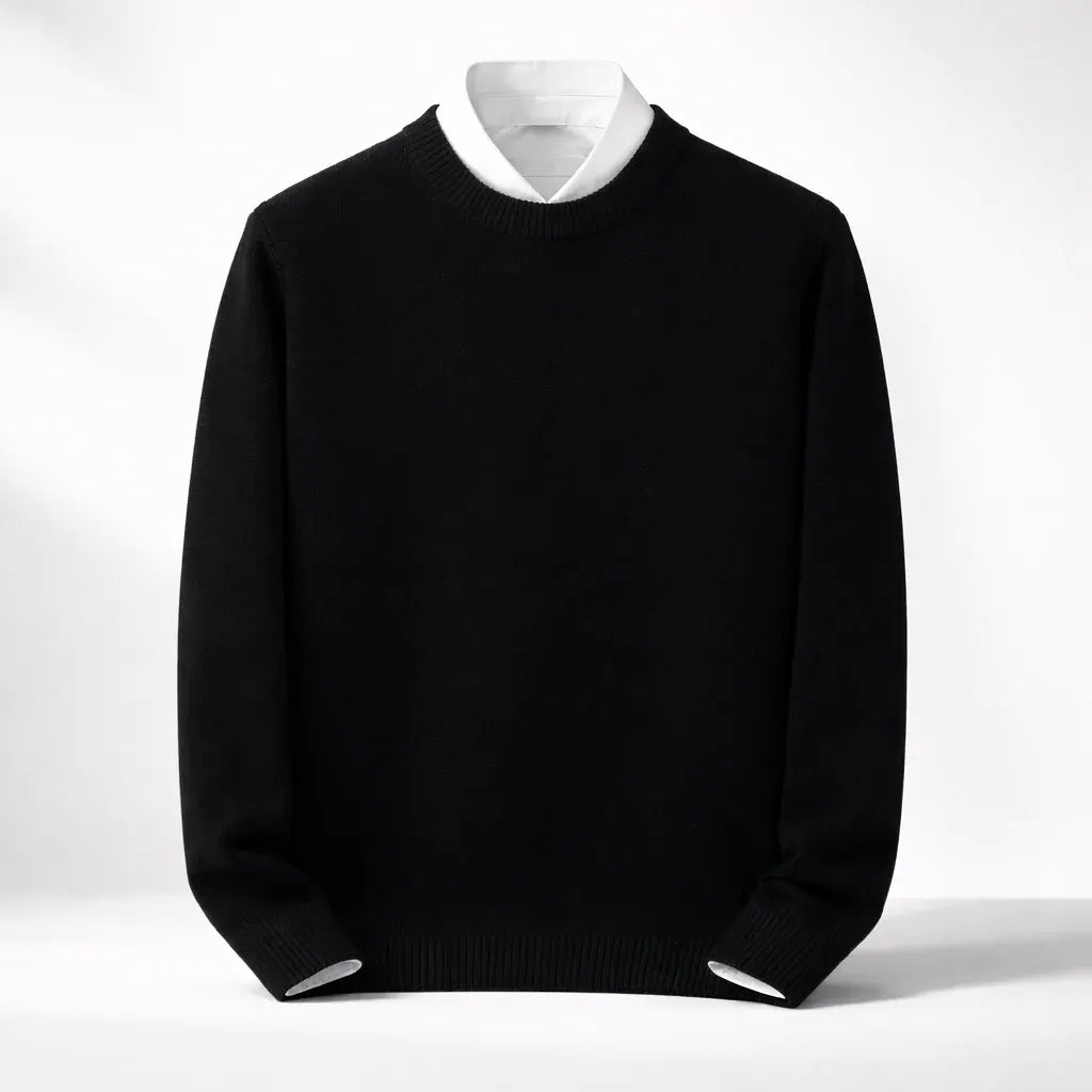 Men's Warm Winter Weather-Resistant Knit Pullover Sweater