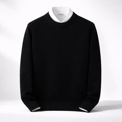 Men's Warm Winter Weather-Resistant Knit Pullover Sweater