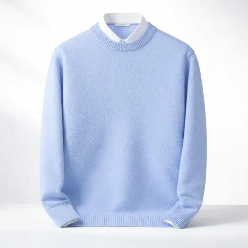 Men's Warm Winter Weather-Resistant Knit Pullover Sweater