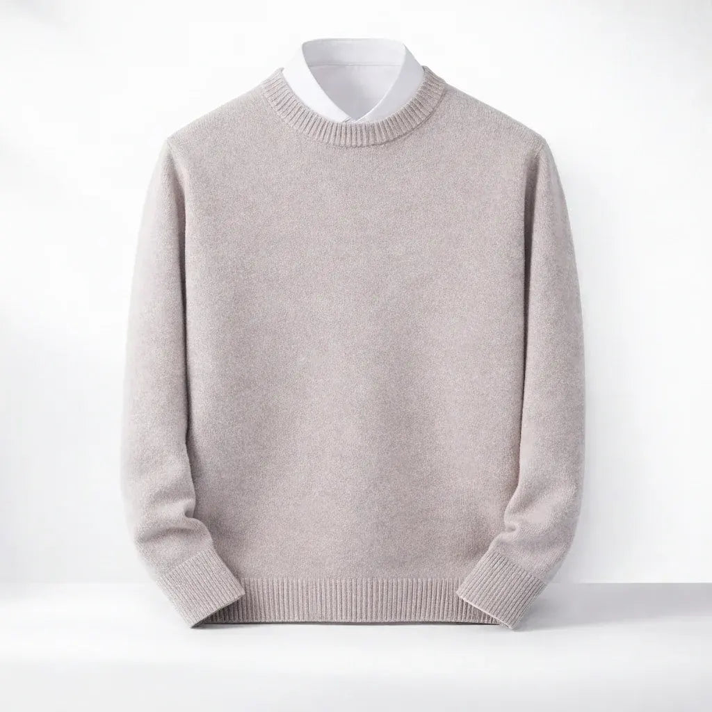 Men's Warm Winter Weather-Resistant Knit Pullover Sweater
