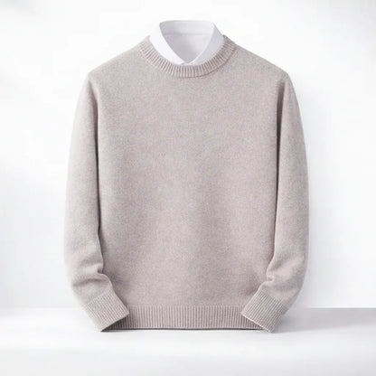Men's Warm Winter Weather-Resistant Knit Pullover Sweater