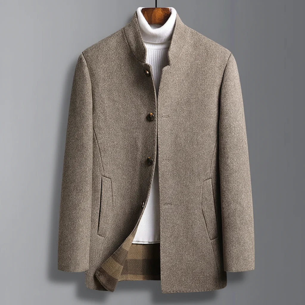 Men's Waterproof Quilted Slim-Fit Down Winter Coat
