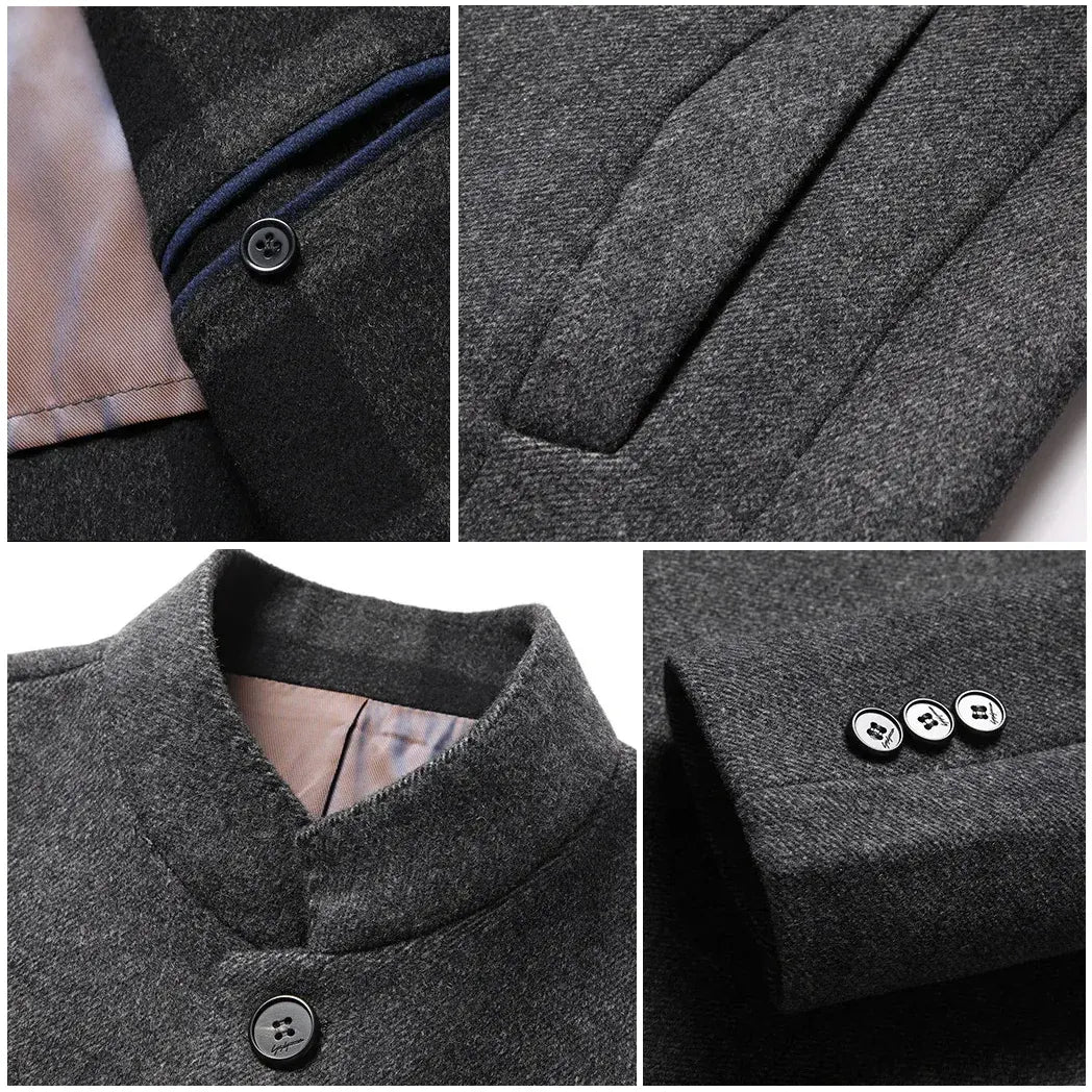 Men's Waterproof Quilted Slim-Fit Down Winter Coat